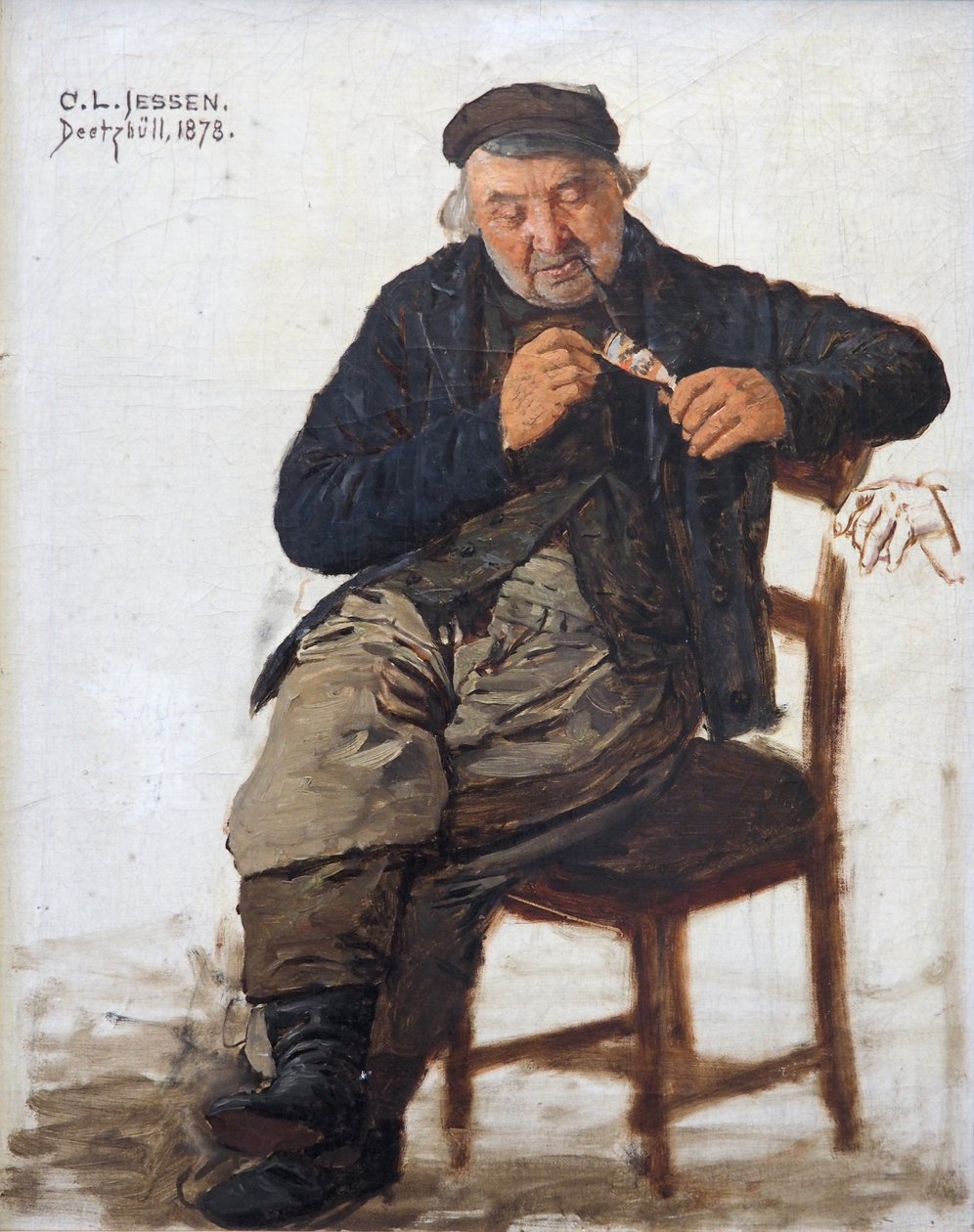 Estudo de retrato de Carl Ludwig Jessen