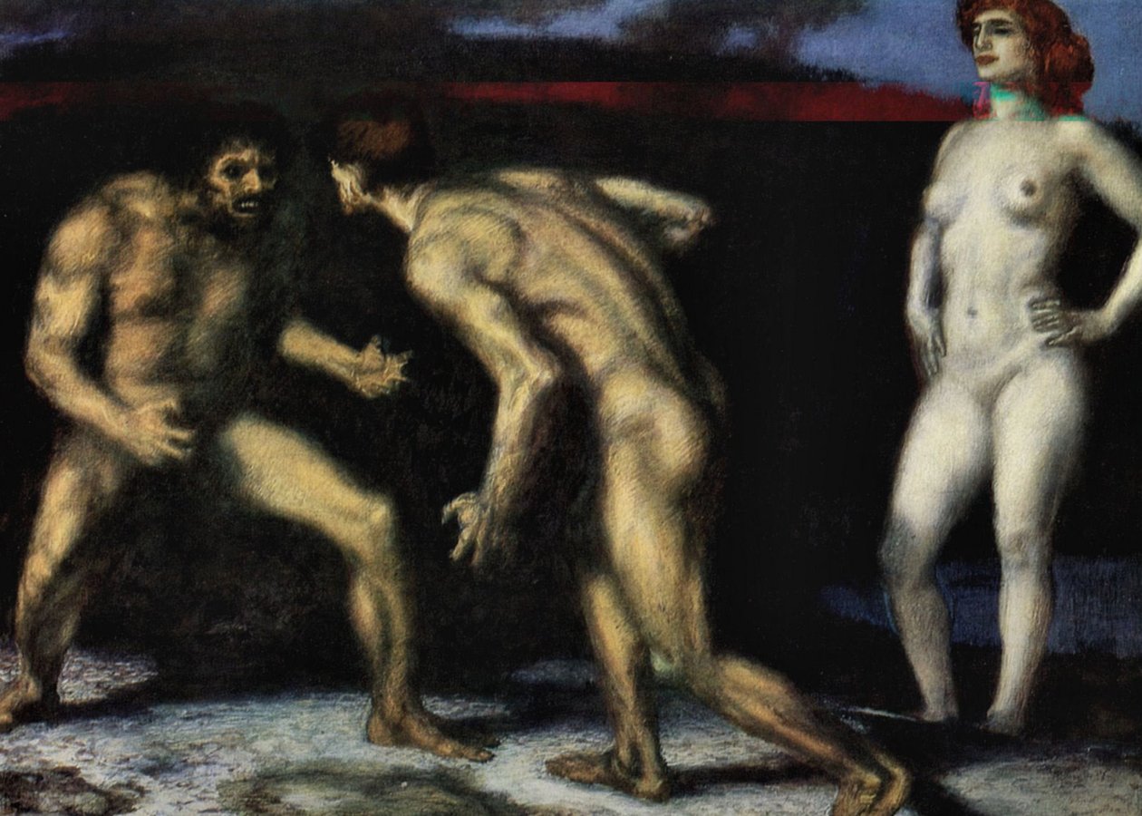 A luta pela mulher de Franz von Stuck