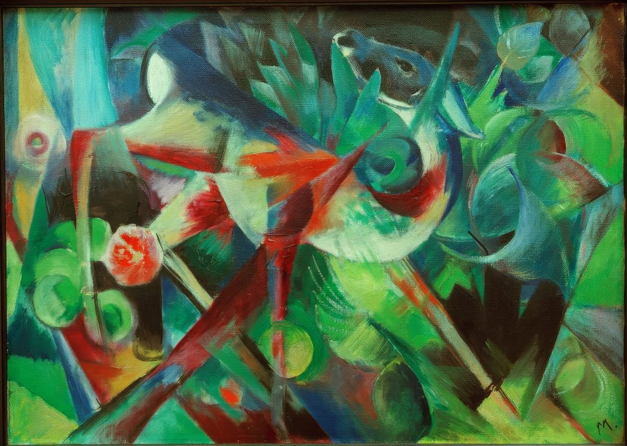 Veado no jardim de Franz Marc