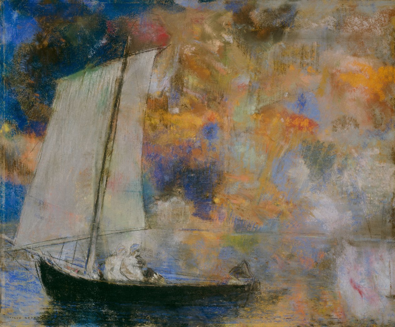 Nuvens de flores de Odilon Redon
