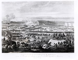 A Batalha de Austerlitz na Morávia, 2 de dezembro de 1805, gravada por Antonio Verico (bc1775)
