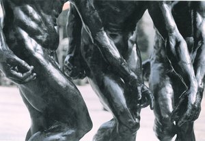 Os três tons, detalhe do tronco e braços, detalhe de bronze de 1881 de 108012