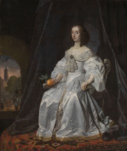 Mary Stuart, princesa de Orange, como viúva de William II, 1652