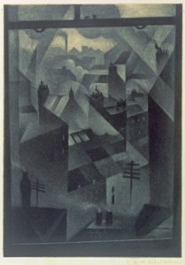 De uma janela do Office, 1918 (mezzotint)