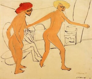 Dois dançarinos nus