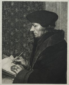Erasmus, depois de Holbein, 1863. de Felix Bracquemond