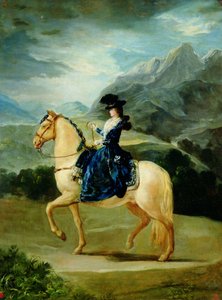 Equestrian portrait of Maria Teresa de Vallabriga 