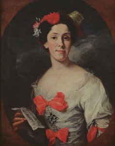 Retrato de uma mulher ou a música, c.1750-65