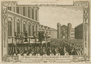 A execução do rei Charles I antes da Banqueting House, Whitehall, 30 de janeiro de 1649