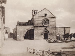 Assis: Igreja e Convento de S Chiara, Filippo da Campello (foto p/b) de Italian Photographer