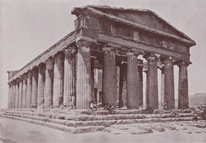 Itália: Templo de Concordia, Agrigento (foto a p/b) de Italian Photographer