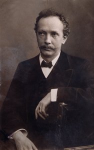 Retrato de Richard Strauss (1864-1949) compositor alemão. de Italian Photographer