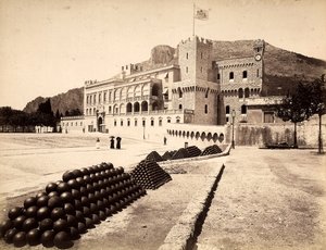 O Palácio do Príncipe em Montecarlo, no Principado do Mónaco de Italian Photographer