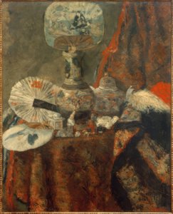 Chinoiseries, ventiladores e tecidos