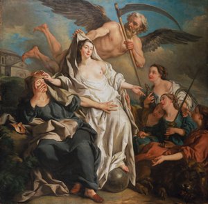 Tempo revelando a verdade, 1733 de Jean François de Troy