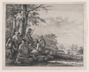 Camponeses Descansando, 1803. de Jean Jacques de Boissieu