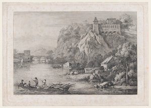 Vista do Convento dos Carmelitas Descalços em Lyon, 1807. de Jean Jacques de Boissieu