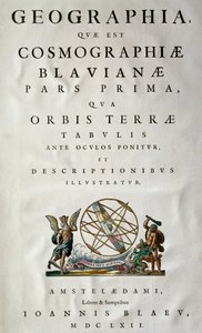Atlas Maior, sive cosmografiae Blaviana, atlas de Joan Blaeu (1596-1673)