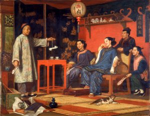 Senhoras Chinesas Olham Curiosidades Europeias, 1868