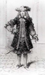 Molière (1622-1673), gravado por B. Damman de Jouaust Jouaust