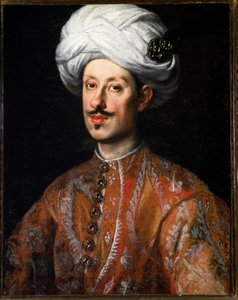 Retrato de Ferdinando II de Medici (Ferdinand II de Medicis) (1610-1670) em traje oriental Pintura de Justus Sustermans (1597-1681) Florença do século XVII, Palácio Pitti