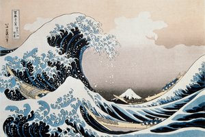 A grande onda na costa de Kanagawa, c1829-c1831