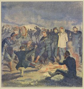 Cavalaria russa no bivouac