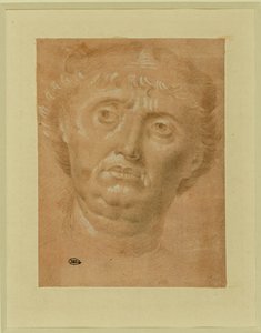 Retrato de um homem, rosto inteiro, olhos virados para a esquerda ... de Lorenzo di Credi