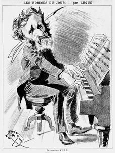 Desenho animado de Verdi - por Luque