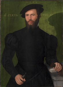 Retrato de um cavalheiro de 27 anos de Mesteren fra 1540