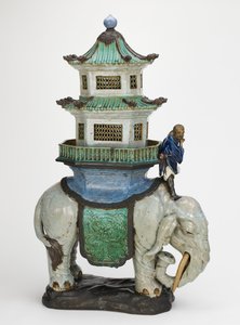 Queimador de incenso, fornos de Shiwan (Shekwan), província de Guangdong, China, entre meados do século XVII e final do século XIX (grés)
