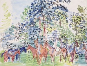 Cavalos na floresta; Chevaux au Bois de Raoul Dufy