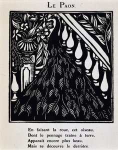 Le peacock - em "Le Bestiaire ou cortege d