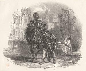 Os Homens Enforcados de Richard Parkes Bonington