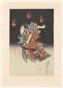Nakamura Shikan II como a raposa (kitsune) Genkurô na peça 