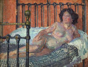 Nu na cama, c. 1910 (óleo sobre tela)