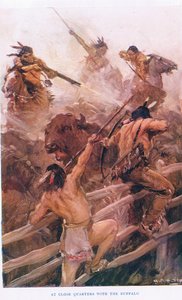 At Close Quarters with the Buffalo, ilustração de 