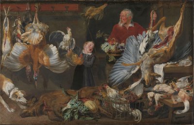 Uma loja de jogos de Frans Snyders or Snijders