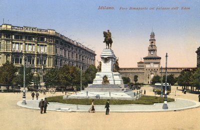 Milão, Itália, Foro Bonaparte, Palazzo Dell Eden de Italian Photographer