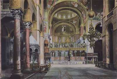 Veneza, Interior da Igreja de São Marco (foto colorida) de Italian Photographer