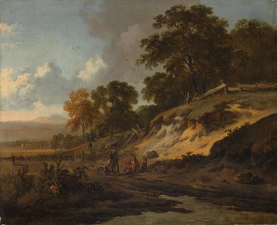 Paisagem com Caçadores, c. 1660-1680. de Jan Wijnants