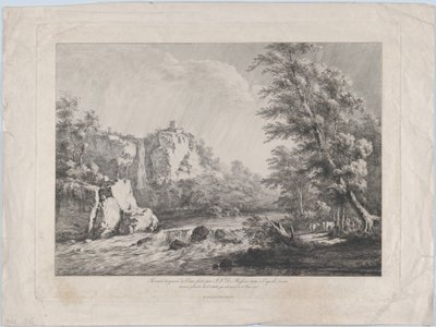 Bétula arrancada por uma tempestade, 1809. de Jean Jacques de Boissieu