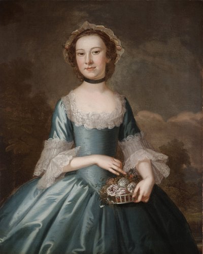 Ann Langdon, Sra. Richard Ayscough, c.1755 (óleo sobre tela) de John Wollaston