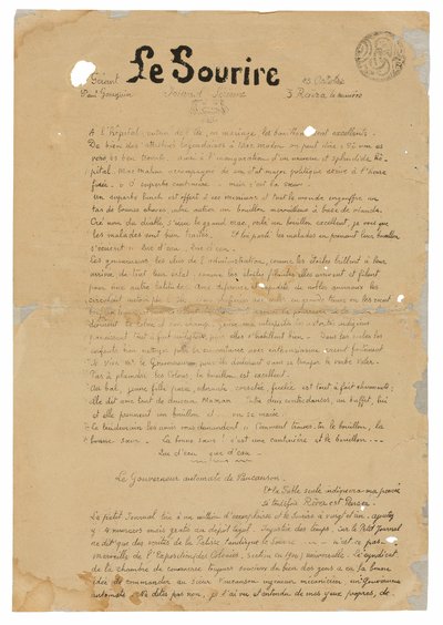 Le sourire: Jornal sérieux, 13 de outubro de 1899 de Paul Gauguin