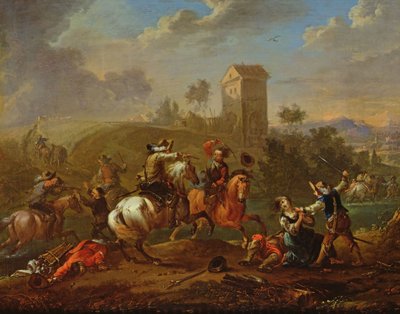 Cena de bandidos de Philips Wouwerman