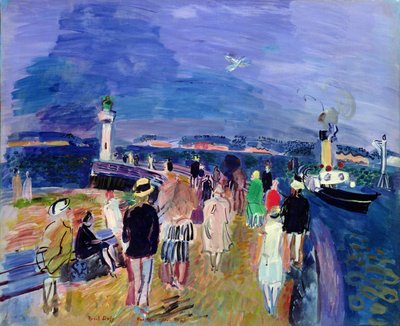 O cais de Honfleur de Raoul Dufy