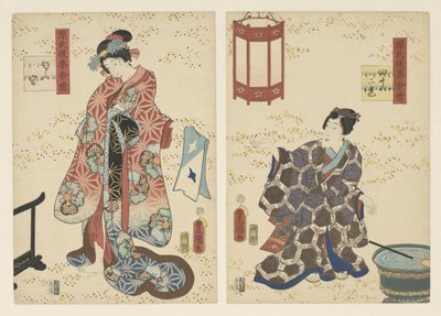 Capítulo 42, o príncipe perfumado Impressões duradouras de uma coleção tardia de Genji (título da série) de Utagawa Kunisada (I)